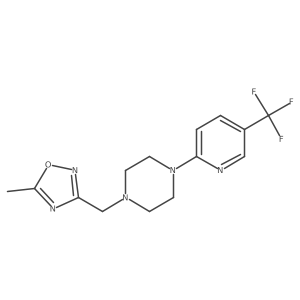 1-[(5-Methyl-1,2,4-oxadiazol-3-yl)methyl]-4-[5-(trifluoromethyl)pyridin-2-yl]piperazine结构式