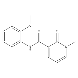 1-methyl-N-[2-(methylsulfanyl)phenyl]-2-oxo-1,2-dihydropyridine-3-carboxamide Structure