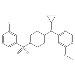 N-cyclopropyl-N-[1-(3-fluorobenzenesulfonyl)piperidin-4-yl]-6-methoxypyrimidin-4-amine Structure