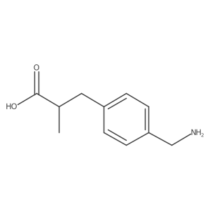 3-[4-(Aminomethyl)phenyl]-2-methylpropanoic acid结构式