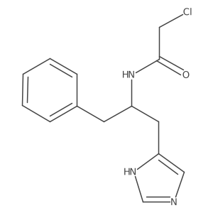 2-chloro-N-[1-(1H-imidazol-4-yl)-3-phenylpropan-2-yl]acetamide结构式