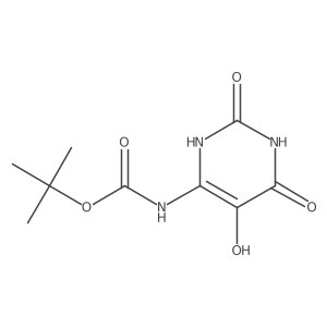 tert-butyl N-(5-hydroxy-2,6-dioxo-1,2,3,6-tetrahydropyrimidin-4-yl)carbamate结构式