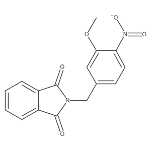 n-(3-Methoxy-4-nitrobenzyl)phthalimide结构式