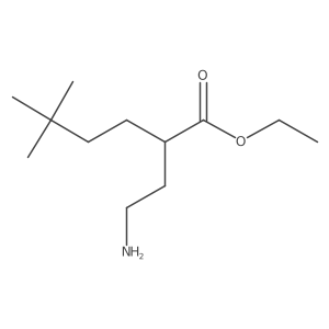 Ethyl 2-(2-aminoethyl)-5,5-dimethylhexanoate Structure