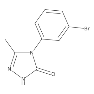 4-(3-bromophenyl)-3-methyl-1H-1,2,4-triazol-5-one Structure
