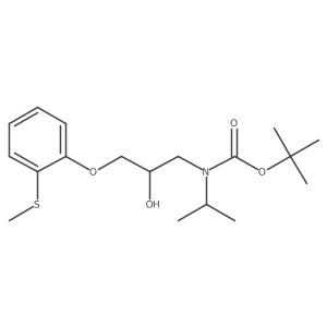 tert-butyl N-{2-hydroxy-3-[2-(methylsulfanyl)phenoxy]propyl}-N-(propan-2-yl)carbamate Structure