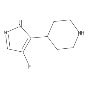 4-(4-fluoro-1H-pyrazol-3-yl)piperidine Structure