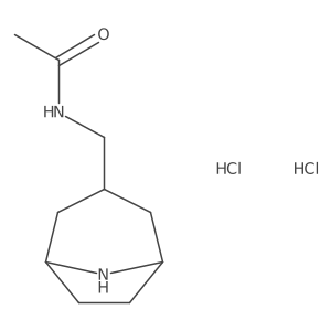 N-{[(1R,3S,5S)-8-azabicyclo[3.2.1]octan-3-yl]methyl}acetamide dihydrochloride Structure