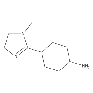 (1r,4r)-4-(1-methyl-4,5-dihydro-1H-imidazol-2-yl)cyclohexan-1-amine Structure