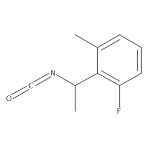 1-Fluoro-2-(1-isocyanatoethyl)-3-methylbenzene Structure