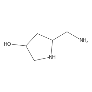 (3S,5R)-5-(aminomethyl)pyrrolidin-3-ol结构式
