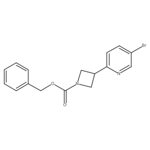 Benzyl 3-(5-bromopyridin-2-yl)azetidine-1-carboxylate结构式