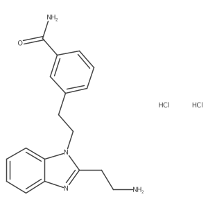 3-{2-[2-(2-aminoethyl)-1H-1,3-benzodiazol-1-yl]ethyl}benzamide dihydrochloride结构式