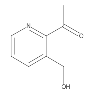 1-(3-(Hydroxymethyl)pyridin-2-yl)ethanone结构式