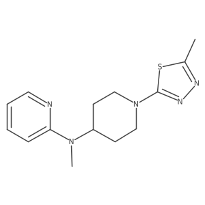 N-methyl-N-[1-(5-methyl-1,3,4-thiadiazol-2-yl)piperidin-4-yl]pyridin-2-amine Structure