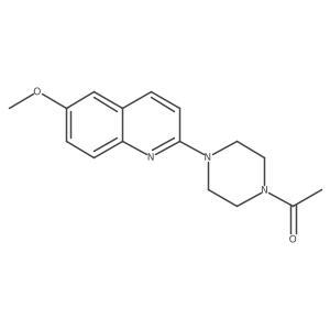 1-[4-(6-Methoxyquinolin-2-yl)piperazin-1-yl]ethan-1-one结构式