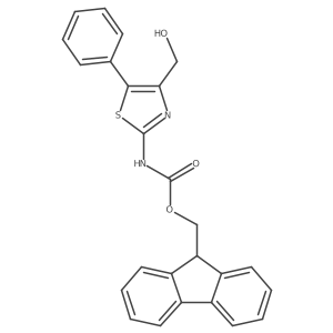 (9H-fluoren-9-yl)methyl N-[4-(hydroxymethyl)-5-phenyl-1,3-thiazol-2-yl]carbamate结构式