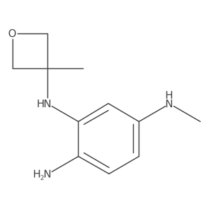 N4-Methyl-N2-(3-methyl-3-oxetanyl)-1,2,4-benzenetriamine Structure