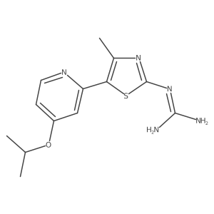 2-Guanidino-4-methyl-5-(4-isopropyloxypyridin-2-yl)thiazole Structure