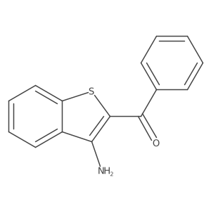 (3-Amino-1-benzothien-2-YL)(phenyl)methanone Structure