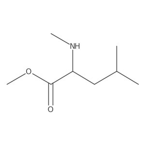 methyl (2S)-4-methyl-2-(methylamino)pentanoate结构式