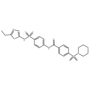 N-(4-(N-(5-ethyl-1,3,4-thiadiazol-2-yl)sulfamoyl)phenyl)-4-(morpholinosulfonyl)benzamide Structure