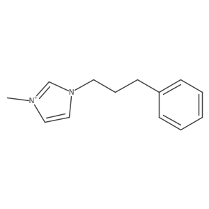 1-Methyl-3-(3-phenylpropyl)-1H-imidazolium Structure