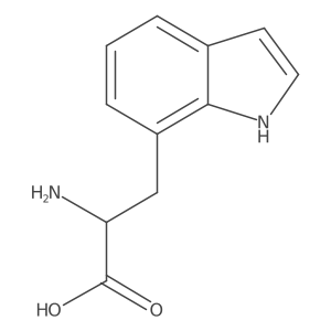 (2S)-2-Amino-3-(1H-indol-7-yl)propanoic acid Structure