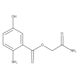 2-Amino-2-oxoethyl 2-amino-5-hydroxybenzoate Structure
