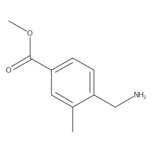 Methyl 4-(aminomethyl)-3-methylbenzoate结构式