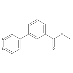 Methyl 3-(pyridazin-4-yl)benzoate结构式