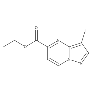 Ethyl 3-iodopyrazolo[1,5-a]pyrimidine-5-carboxylate Structure