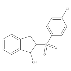 (1R,2R)-2-(4-Chlorobenzene-1-sulfonyl)-2,3-dihydro-1H-inden-1-ol Structure