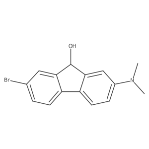 2-bromo-7-(dimethylamino)-9H-fluoren-9-ol结构式