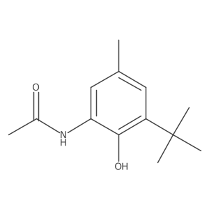 N-[3-(1,1-Dimethylethyl)-2-hydroxy-5-methylphenyl]acetamide Structure