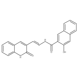 3-Hydroxy-N'-((2-oxo-1,2-dihydroquinolin-3-yl)methylene)-2-naphthohydrazide结构式