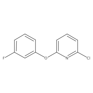 2-Chloro-6-(3-fluorophenoxy)pyridine结构式
