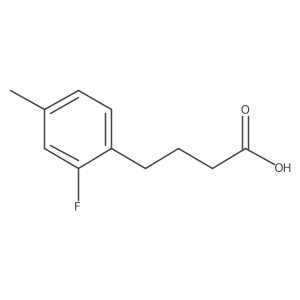 4-(2-Fluoro-4-methylphenyl)butanoic acid Structure