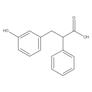 3-(3-Hydroxyphenyl)-2-phenylpropanoic acid结构式