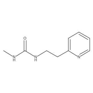 3-Methyl-1-[2-(pyridin-2-yl)ethyl]urea结构式
