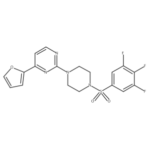 Piperazine,1-[4-(2-furanyl)-2-pyrimidinyl]-4-[(3,4,5-trifluorophenyl)sulfonyl]-结构式