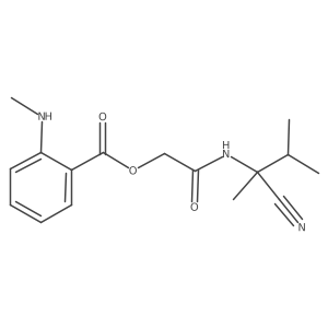 [(1-Cyano-1,2-dimethylpropyl)carbamoyl]methyl 2-(methylamino)benzoate Structure