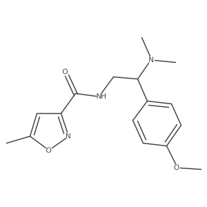 N-[2-(dimethylamino)-2-(4-methoxyphenyl)ethyl]-5-methyl-1,2-oxazole-3-carboxamide Structure