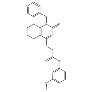 N-(3-methoxyphenyl)-2-((2-oxo-1-(pyridin-4-ylmethyl)-1,2,5,6,7,8-hexahydroquinazolin-4-yl)thio)acetamide Structure