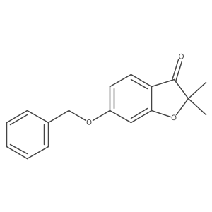 6-(benzyloxy)-2,2-dimethylbenzofuran-3(2H)-one结构式