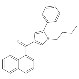 (1-butyl-5-phenyl-1H-pyrrol-3-yl)(naphthalen-1-yl)methanone Structure