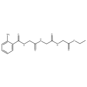 Glycine, N-(2-aminobenzoyl)glycylglycyl-, ethyl ester结构式