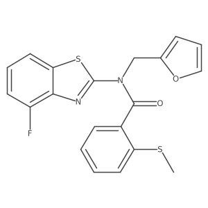 N-(4-fluorobenzo[d]thiazol-2-yl)-N-(furan-2-ylmethyl)-2-(methylthio)benzamide Structure