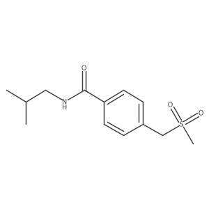4-(methanesulfonylmethyl)-N-(2-methylpropyl)benzamide结构式