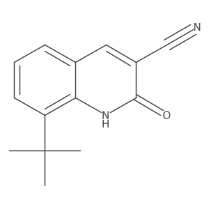8-Tert-butyl-2-hydroxyquinoline-3-carbonitrile Structure
